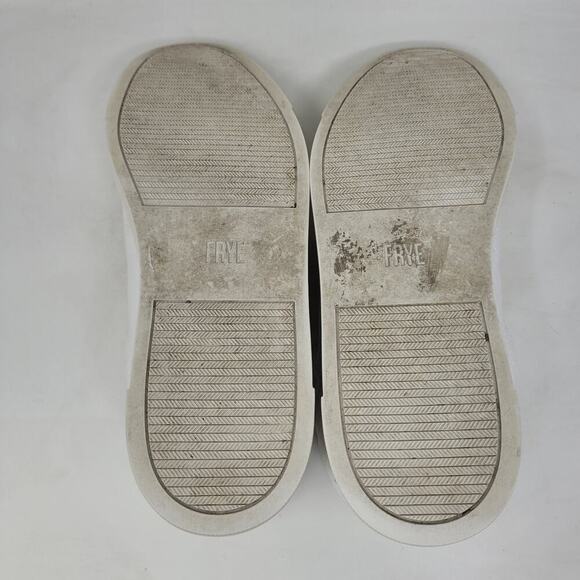 Frye Shoes Womens 8 Ivy Low Lace White Leather Casual Minimalist Low Top 3471183 - Picture 10 of 12